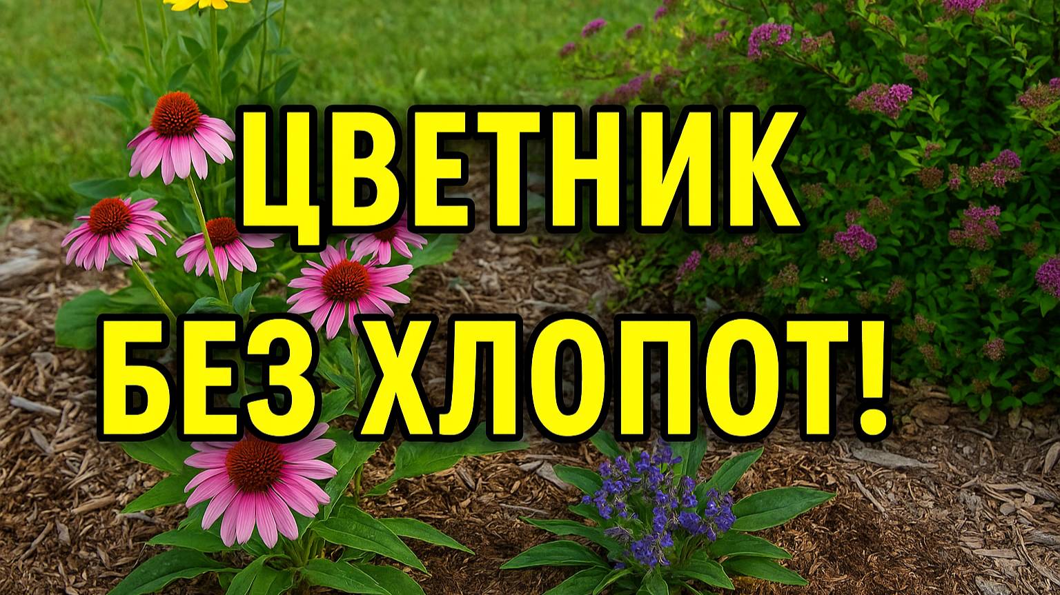 Цветник без хлопот! Как сделать сад, который не надо полоть?.