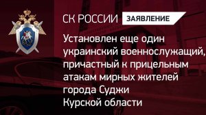 Установлен украинский военнослужащий, причастный к прицельным атакам мирных жителей Курской области