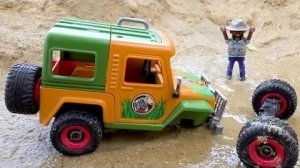 Найдите и спасите трактор и цементовозы - Коллекция видеороликов об игрушечных машинках