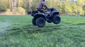 Купил Yamaha Grizzly.. Меняем стиль езды на бодрый