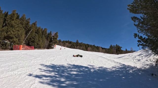 Курорт Архыз. Мамкин райдер с папкой) Катаем весенний ? смотреть онлайн