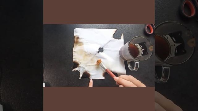 Как состарить бумагу??? Лёгкий способ с кофе☕️😉🥰✨️ смотреть онлайн