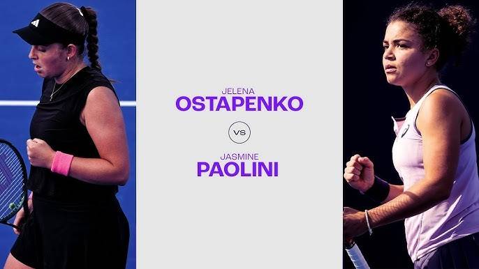 12.02.2025. Елена Остапенко - Жасмин Паолини. WTA Doha. Jeļena Ostapenko - Jasmine Paolini