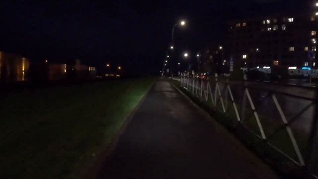 Engwe P275 Pro. Вечерний тест штатного освещения.