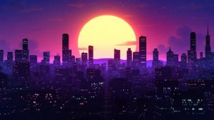 Lo-fi Neon Skyline - 12 Hours - 4K Ultra HD 60fps
