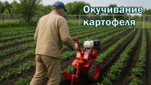 Окучивание картофеля мотоблоком Салют-100