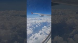 Кавказские горы из окна самолёта