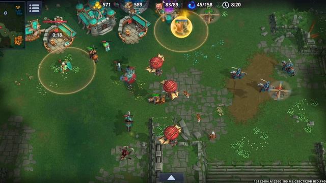 Командный бои 2х2 в мобильной РТС War Legends смотреть онлайн