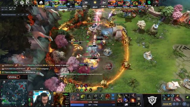 Team Spirit vs Team Falcons. ЛУЧШИЕ МОМЕНТЫ — ESL One Bangkok 2024 Dota 2 смотреть онлайн