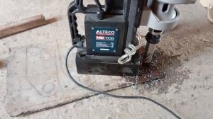 магнитная дрель,маленький обзор первого использовани