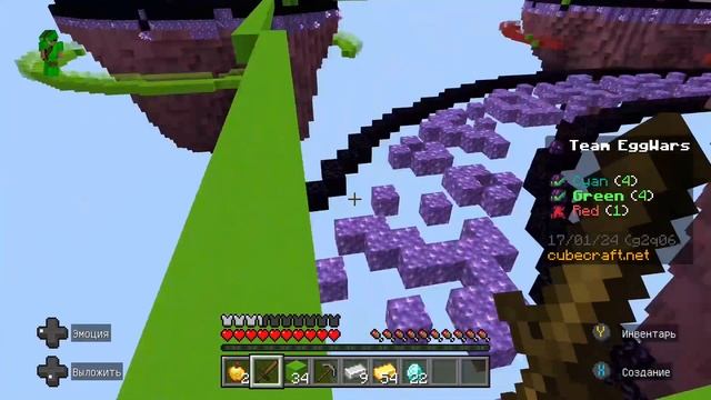 ПРОХОЖДЕНИЕ 5 МАЙНКРАФТ EGG WARS CUBECRAFT смотреть онлайн