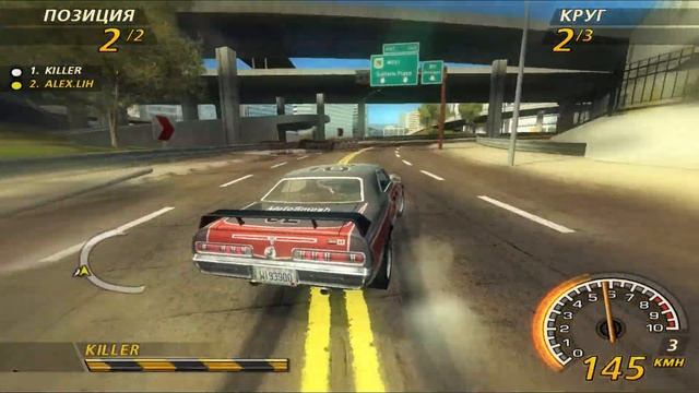 172. В погоне за KILLER!) In pursuit of the killer! Гонка .Онлайн FlatOut 2. смотреть онлайн