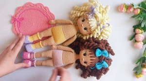 Неудачная попытка в съёмках влога. Куклы Ксюши продолжаются. #crochet #knitting #handmade #куклы