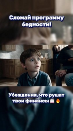 Сломай программу бедности! Убеждения, что рушат твои финансы 💾🔥 #деньги #богатство #успех