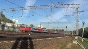 Электропоезд ЭД4М-0148 сообщением Сергиев Посад - Москва