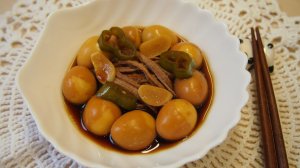 Традиционная корейская кухня: Чан чорим (장조림) или маринованная говядина и перепелиные яйца