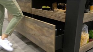 Система фурнитуры HETTICH SlideLine M для кухонного острова с передвижной столешницей