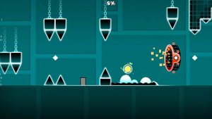 я прошол geometry dash но половиной куба