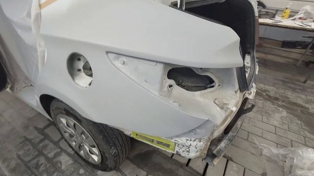 Покраска заднего крыла салярис смотреть онлайн