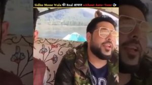 Sidhu Moose Wala Real Voice WITHOUT AUTOTUNE 😱😱 #shorts