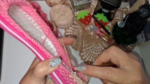 Вязаная Обувь Крючком,,Ягода Малина "