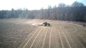 Мульчирование люцерны John Deree 6175M + BEDNAR MULCHER MZ 6000