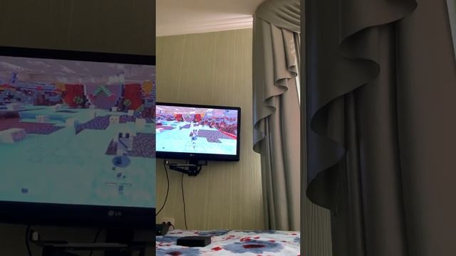 Майнкрафт на PS3 играю с другом в другие мини игры #3 смотреть онлайн