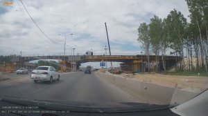 Тюмень. Строительство транспортной развязки Джанбровского/Московский тракт + разворотная петля.