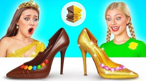 Челлендж. Шоколадная Еда vs Настоящая еда _ Смешные Кулинарные Войны от Multi DO