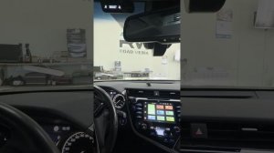 Toyota Camry V70  видеорегистратор в штатное место+скрытый радар-детектор
