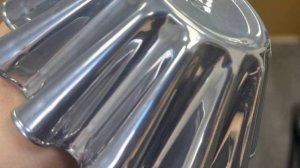 UP0019 и лак V3 Порошковый зеркальный хром под лаком