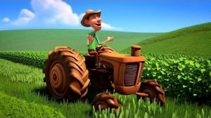Тракторное приключение на ферме - Веселая песня о животных, полях и фермерской жизни