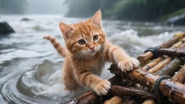 Котик - спасение котенка