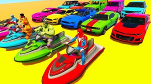 ЧЕЛОВЕК-ПАУК МУЛЬТИКИ ПРО МАШИНКИ СУПЕР ГОНКИ НА СПОРТИВНЫХ МАШИНАХ