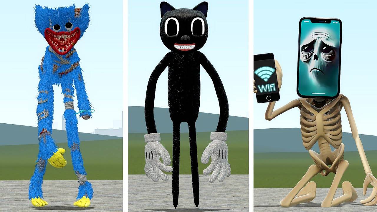 Я СТАНОВЛЮСЬ ХАГГИ-ВАГГИ ПРОТИВ КАРТУНКЭТА И ДРУГИХ ПЕРСОНАЖЕЙ В GARRY'S MOD смотреть онлайн