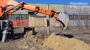 Демонстрационные испытания экскаватора-планировщика