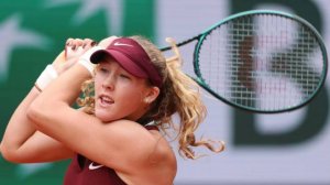 Теннис. Андреева - Буассон. Ролан Гаррос. Roland Garros.