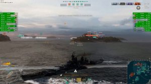Линкор MISSOURI 213К Урона! Мир кораблей World of Warships