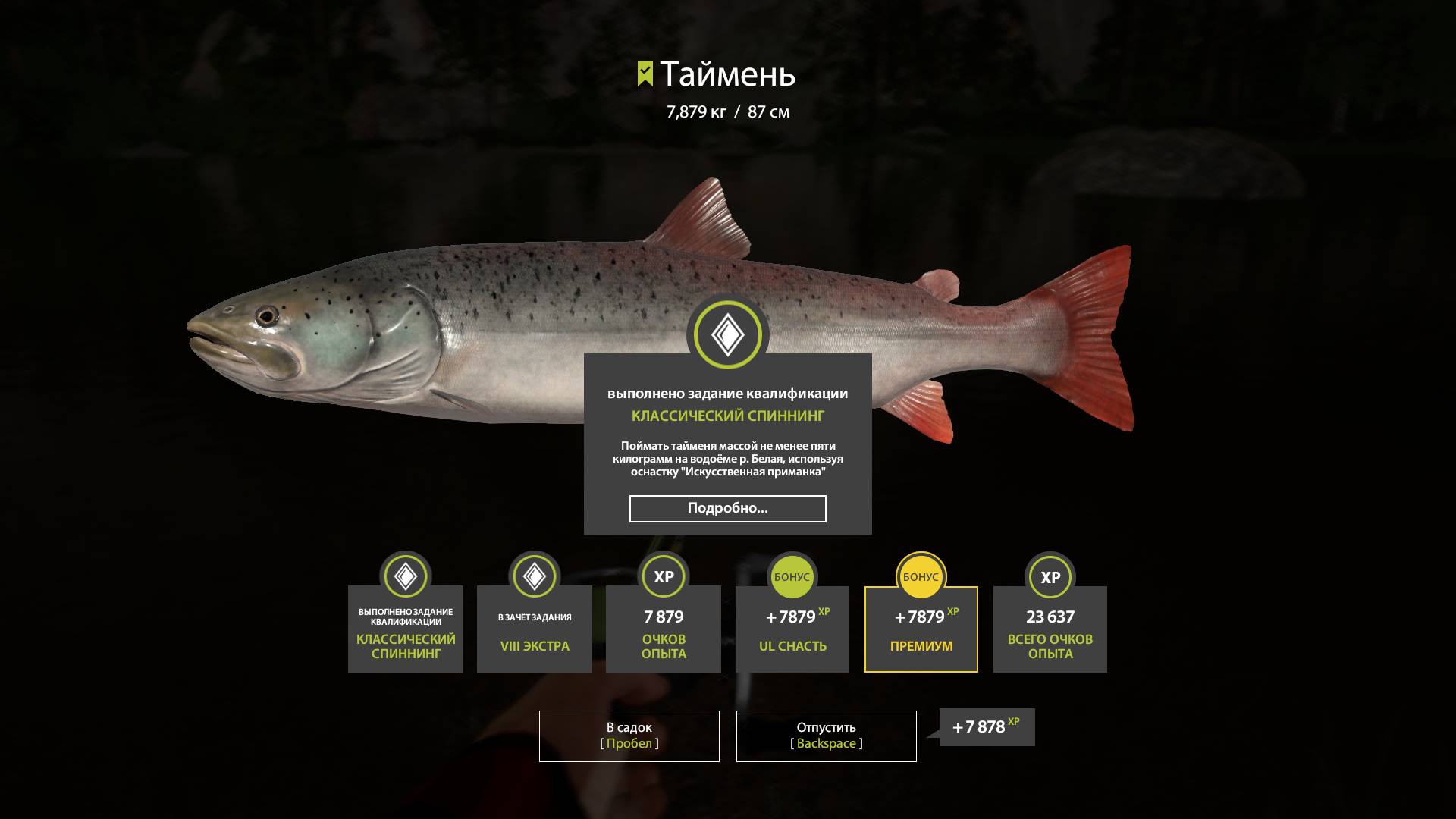 Русская рыбалка 4. р. Белая. Задания. Таймень на УЛ смотреть онлайн