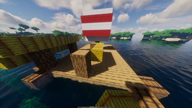 как построить плот в майнкрафте v2 смотреть онлайн