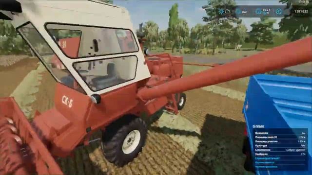 1 серия | Уборка льна на карте Варваровка | Farming Simulator 22 смотреть онлайн