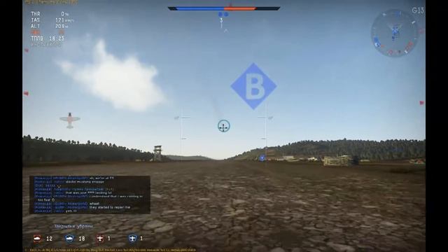 WAR THUNDER как сажать самолет с выбитым мотором смотреть онлайн