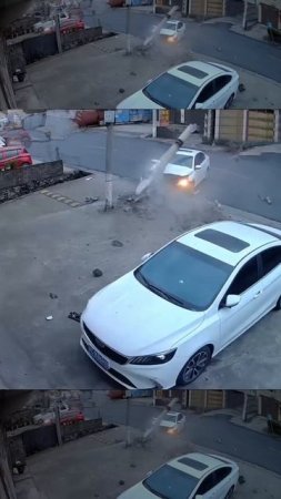 Столб перебегал дорогу? Будьте внимательны за рулем!