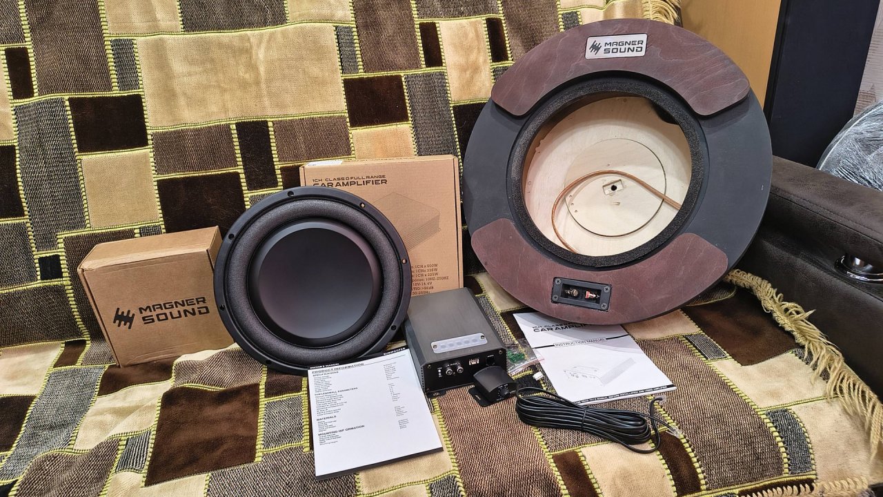 Распаковка и установка сабвуфера стелс от компании MagnerSound  в запасное колесо Omoda C5