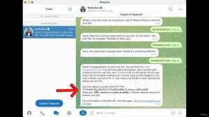3 — Сохранение токена своего бота.