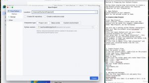 2 - Новый проект PyCharm.