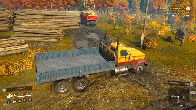 SnowRunner Прохождение #1 РЕМОНТ МОСТА смотреть онлайн