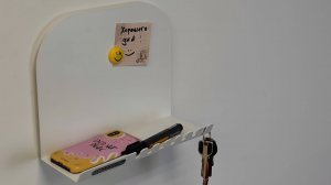 Ключница в прихожую белая Teambersteel