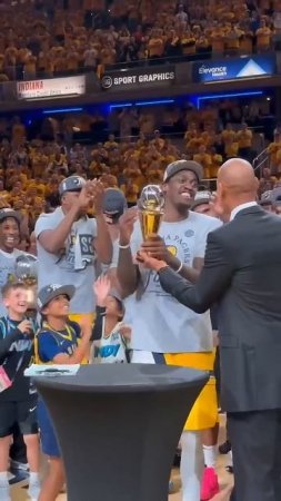 The Eastern Conference MVP Pascal Siakam gets his Larry Bird Trophy!