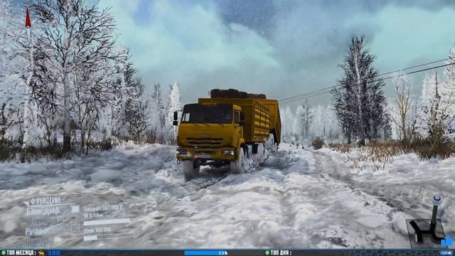 Spintires : MudRunner Карта «SnowPlains» смотреть онлайн